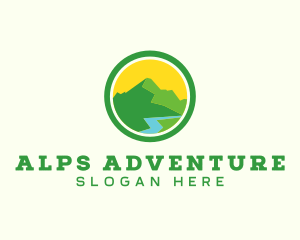Alps - Outdoor Mountain Alps logo design