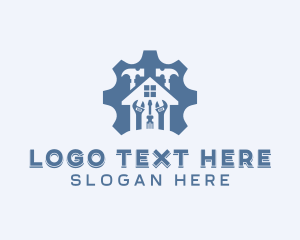 Remodeling - House Tools Home Improvement logo design