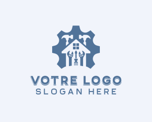 House Tools Home Improvement logo design