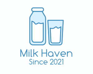 Dairy - Dairy Milk Bottle logo design