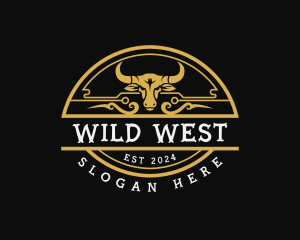 Western - Western Bull Rodeo logo design