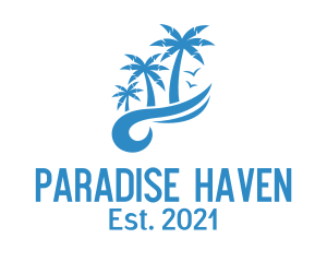 Blue Vacation Resort  logo design