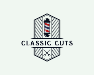 Barbershop Scissors logo design