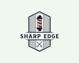 Barbershop Scissors logo design