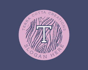 Feminine Wood Company logo design