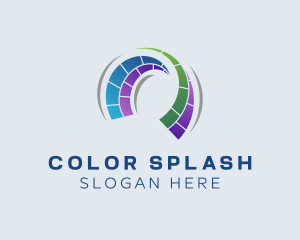 Colorful Swoosh Business logo design