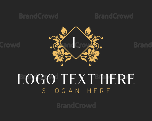 Floral Wedding Event Logo