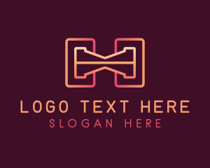 Monoline - Modern Geometric Professional Letter H logo design
