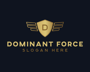 Gold Security Shield  logo design