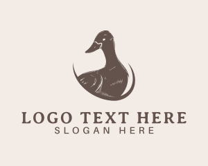 Duckling - Rustic Duck Poultry logo design