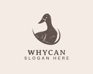 Geese - Rustic Duck Poultry logo design