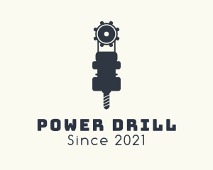 Construction Drill Gear logo design