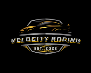 Car Racing Automotive logo design