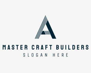 Builder - Architecture Property Builder Letter A logo design