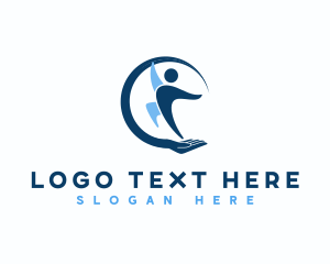 Assistance - Hand Support Person logo design