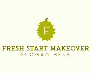 Spiky Durian Fruit logo design