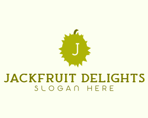 Spiky Durian Fruit logo design