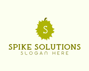 Spiky Durian Fruit logo design