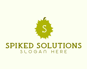 Spiky Durian Fruit logo design