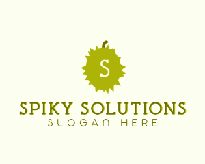 Spiky Durian Fruit logo design