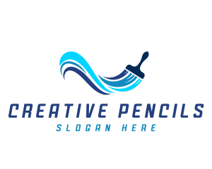 Hardware Paintbrush Splash logo design