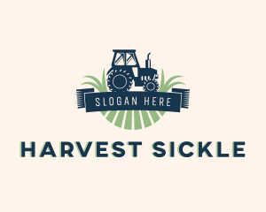 Tractor Field Agriculture logo design