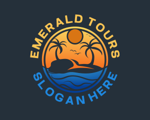 Summer Island Beach Tour logo design