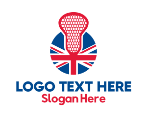 Lacrosse Stick - United Kingdom Lacrosse logo design