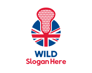 Uk Flag - United Kingdom Lacrosse logo design