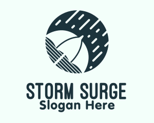 Hurricane - Umbrella Rain Weatherproof logo design