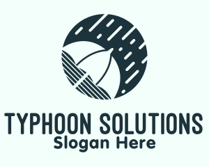 Typhoon - Umbrella Rain Weatherproof logo design