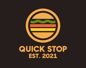 Stop - Burger Snack Signage logo design