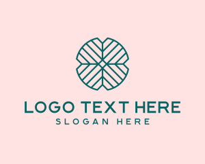 Plantation - Abstract Leaf Pattern logo design