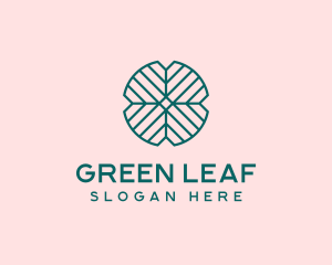 Abstract Leaf Pattern logo design