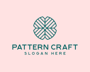 Abstract Leaf Pattern logo design