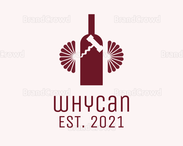 Red Wine Bottle Logo