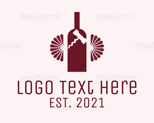 Red Wine Bottle Logo