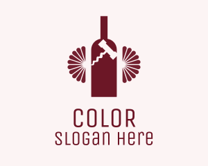 Red Wine Bottle Logo