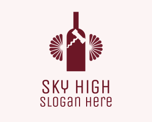 Red Wine Bottle Logo