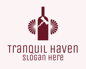 Red Wine Bottle Logo