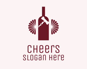 Red Wine Bottle Logo