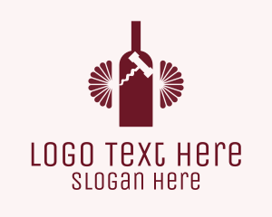 Red Wine Bottle Logo