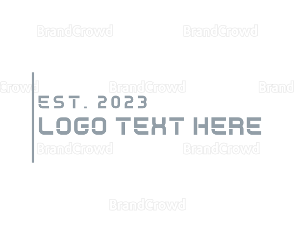 Stencil Line Business Logo