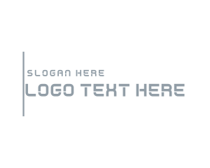 Stencil Line Business Logo