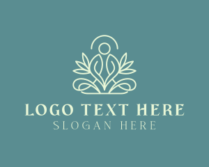 Leaf - Yoga Wellness Spa logo design