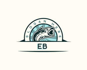 Marine Fish Swim Logo