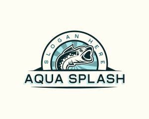 Swim - Marine Fish Swim logo design