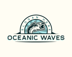 Marine - Marine Fish Swim logo design