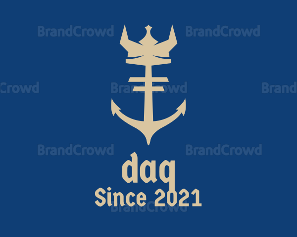 Viking Crown Anchor Logo