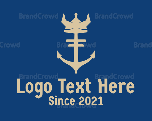 Viking Crown Anchor Logo